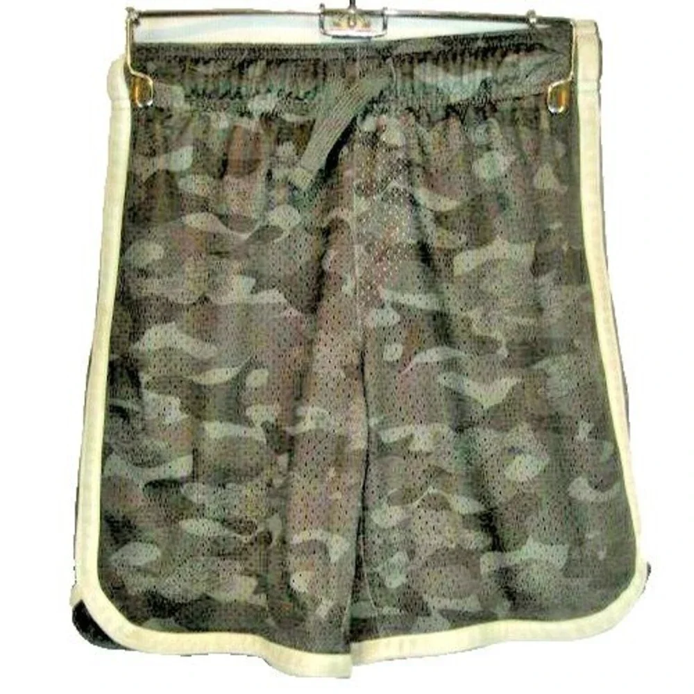 Youth Oshkosh Camo Unlined Swim Board Shorts sz 8 x 7
